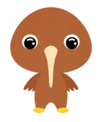 myKiwi seasonal Kiwi bird mascot